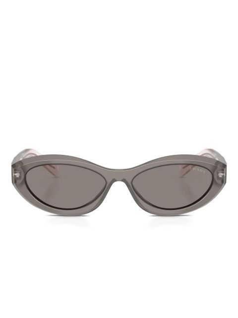 Prada Eyewear Symbole oval-frame sunglasses - Grey