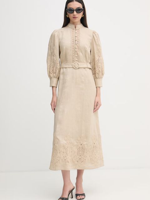 Luisa Spagnoli sukienka lniana Provina - zdjęcie produktu nr 1