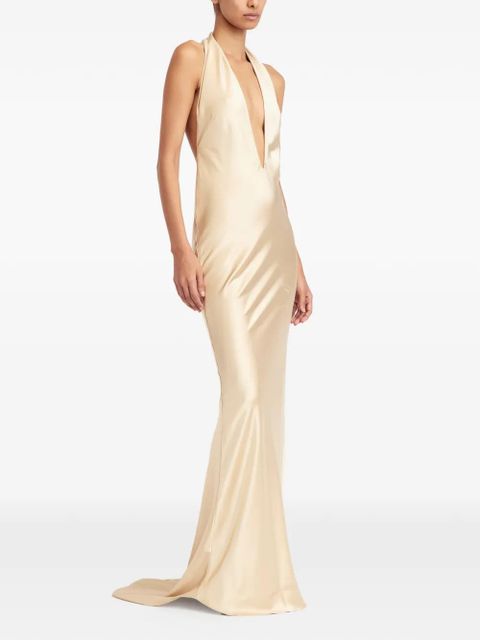 16Arlington Maren plunging neck dress - Neutrals - zdjęcie produktu nr 2