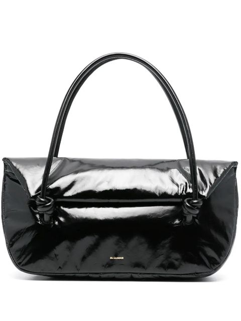 Jil Sander patent leather tote bag - Black - zdjęcie produktu nr 1
