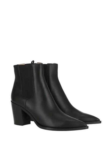 Gianvito Rossi pointed-toe boots - Black - zdjęcie produktu nr 2
