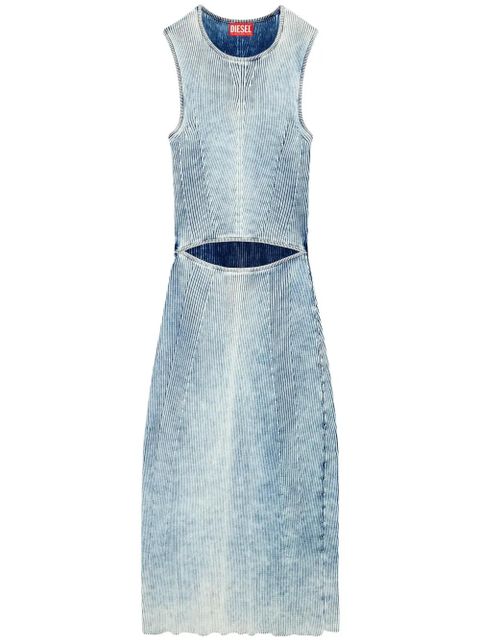 Diesel M-Taryn ribbed midi dress - Blue - zdjęcie produktu nr 1