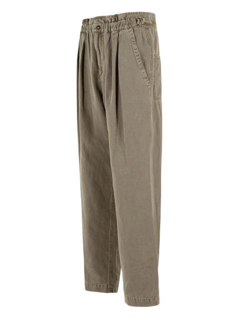 ISABEL MARANT elasticated pleat trousers - Brown