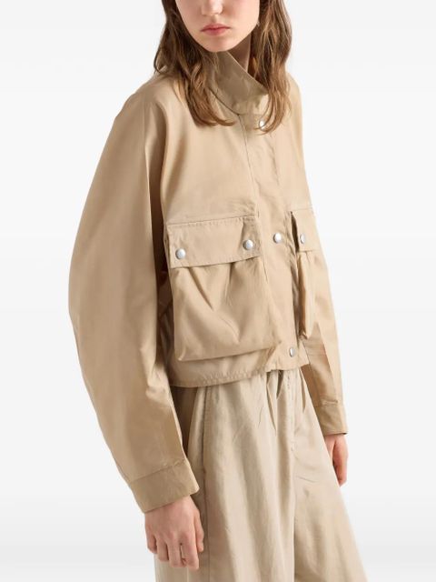 Prada washed Re-Nylon jacket - Neutrals