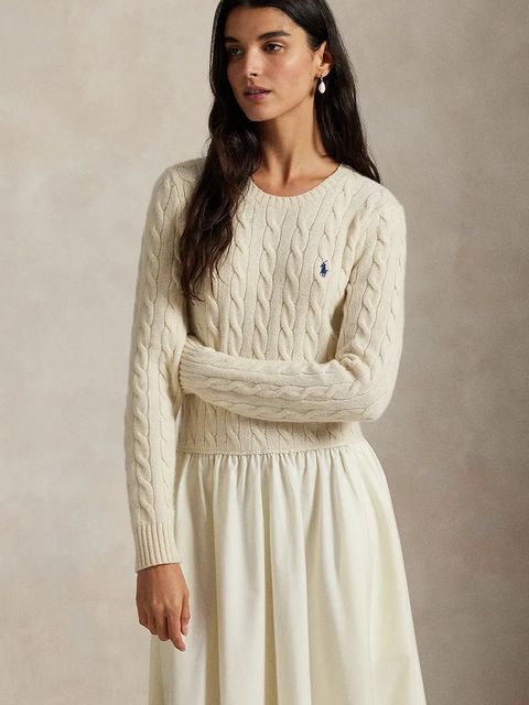 Polo Ralph Lauren sukienka z dodatkiem wełny