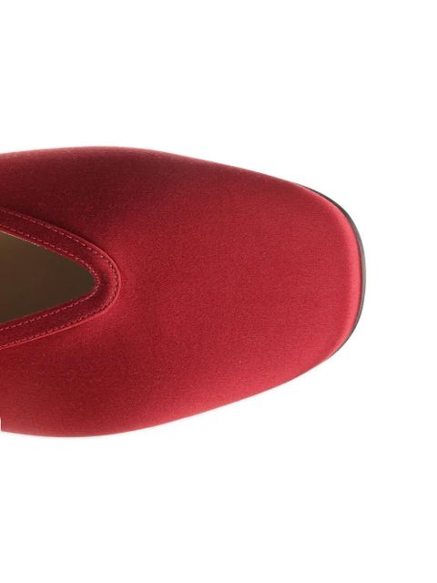 Le Monde Beryl Luna satin ballet flats - Red