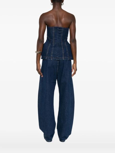 Magda Butrym denim corset - Blue