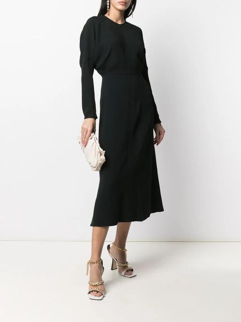 Victoria Beckham dolman-sleeve midi dress - Black - zdjęcie produktu nr 2