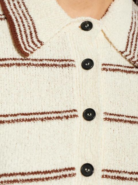 Róhe striped polo top - Neutrals