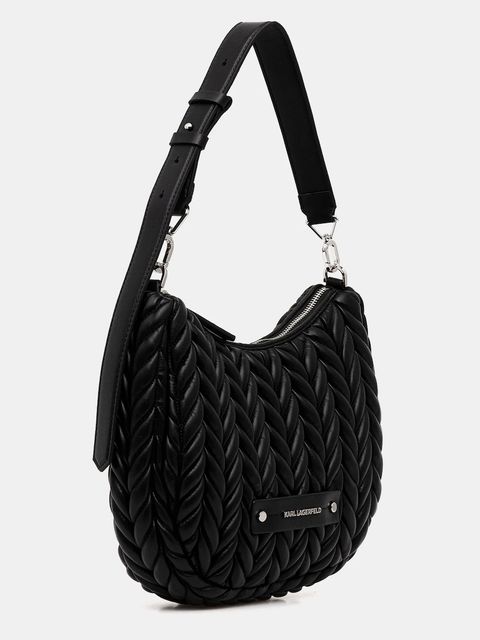 Karl Lagerfeld torebka K/WEAVE kolor czarny B1W30080