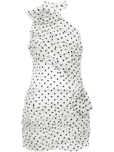 Alessandra Rich polka-dot organza mini dress - White - zdjęcie produktu nr 1