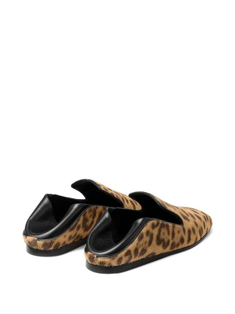 Jimmy Choo Eliot leopard-print slippers - Neutrals