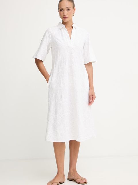 Marella sukienka letnia z dodatkiem lnu Emme by Marella - zdjęcie produktu nr 1