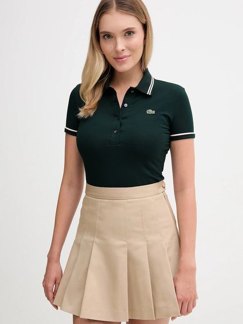 Lacoste polo damski kolor zielony DF5284 - zdjęcie produktu nr 1