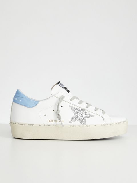 GOLDEN GOOSE - Sneakersy Hi Star z brokatową gwiazdą - zdjęcie produktu nr 2