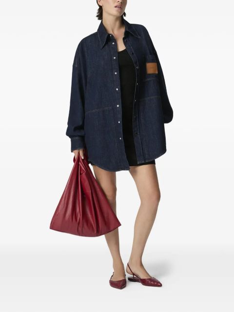 Missoni logo-patch chest-pocket shirt - Blue - zdjęcie produktu nr 2