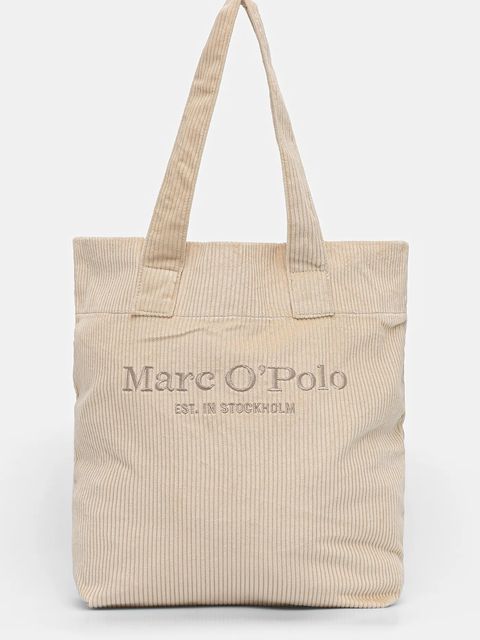 Marc O'Polo torebka bawełniana kolor beżowy 50919730202807 - zdjęcie produktu nr 1