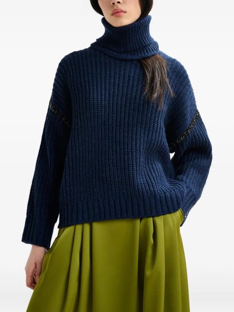 Essentiel Antwerp Indsay crew-neck sweater - Blue - zdjęcie produktu nr 2