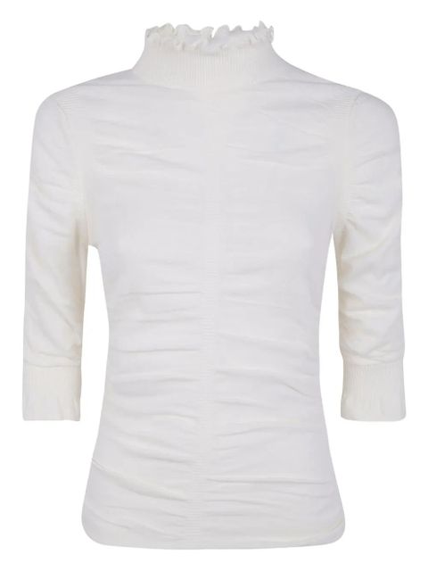 TWINSET ruffled top - White - zdjęcie produktu nr 1