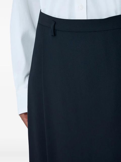 The Row asymmetrical midi skirt - Black