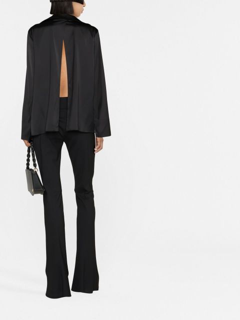 Jacquemus La Chemise Notte satin shirt - Black