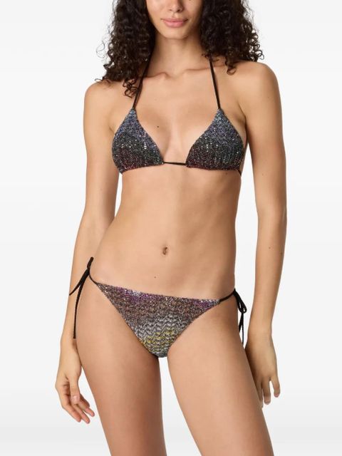 Missoni tie-fastening bikini set - Black - zdjęcie produktu nr 2
