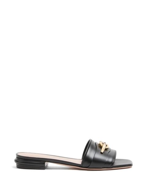 Valentino Garavani VLogoThe Bold Edition slide sandals in calfskin 20mm - Black - zdjęcie produktu nr 1