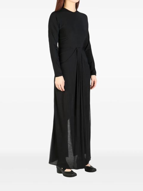 The Row draped-detail maxi dress - Black