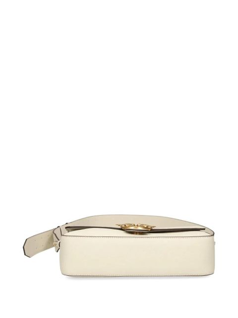 PINKO Love studded leather shoulder bag - Neutrals