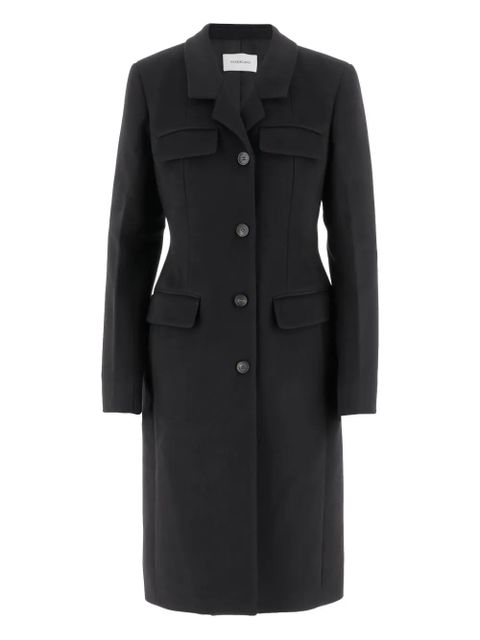 Ferragamo button-fastening flap-pocket coat - Black - zdjęcie produktu nr 1