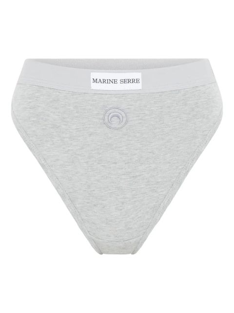 Marine Serre Moon-logo jersey briefs - Grey - zdjęcie produktu nr 1