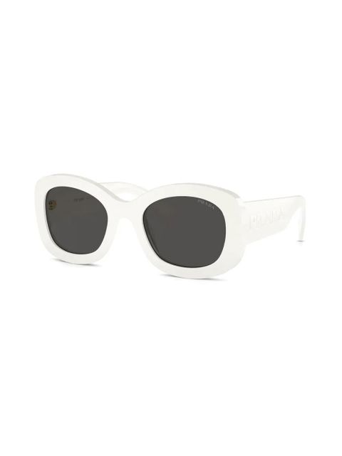 Prada Eyewear logo-embossed sunglasses - White - zdjęcie produktu nr 2