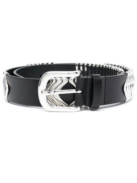 ISABEL MARANT Tehora leather belt - Black - zdjęcie produktu nr 1
