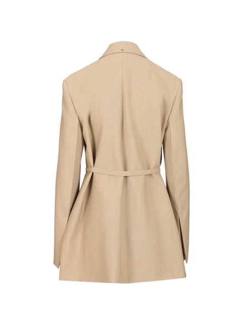 Sportmax belted double-breasted blazer - Neutrals - zdjęcie produktu nr 2