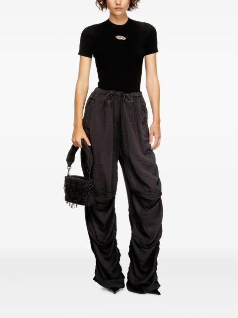 Diesel crew-neck ribbed T-shirt - Black