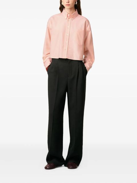 AMI Paris Ami De Coeur cropped oversized shirt - Pink - zdjęcie produktu nr 2