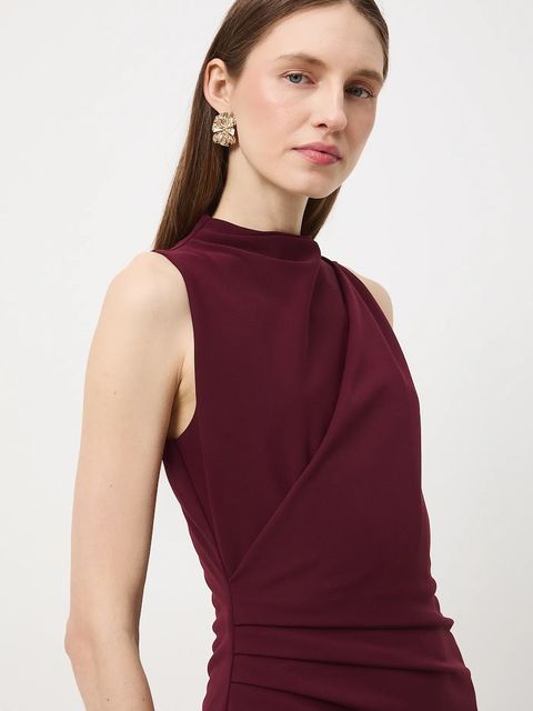 Medicine sukienka kolor bordowy mini dopasowana