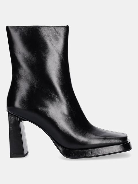 Jeffrey Campbell botki skórzane Maximal-Lo damskie kolor czarny na słupku JC-852-3-2 - zdjęcie produktu nr 2