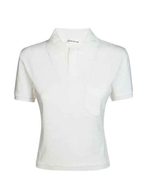 Victoria Beckham chest-pocket polo top - White - zdjęcie produktu nr 1