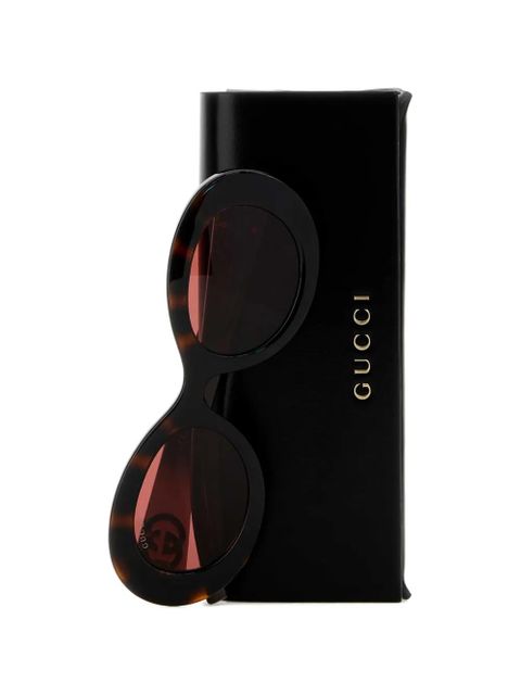 Gucci Eyewear oval-frame sunglasses - Brown