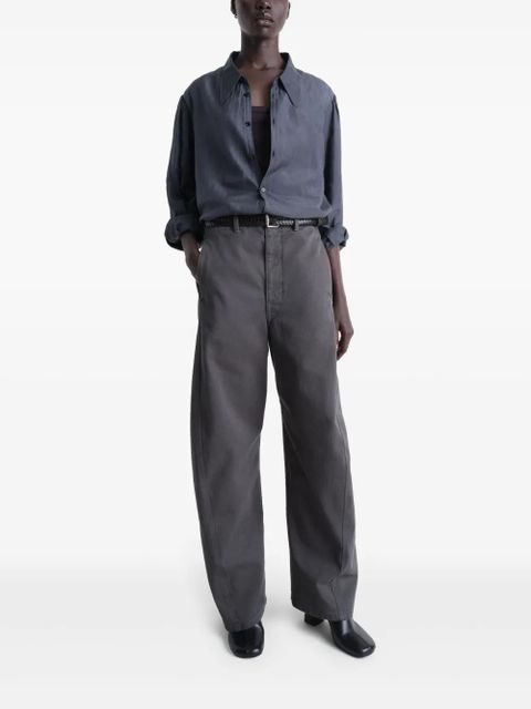 LEMAIRE pointed collar shirt - Grey - zdjęcie produktu nr 2