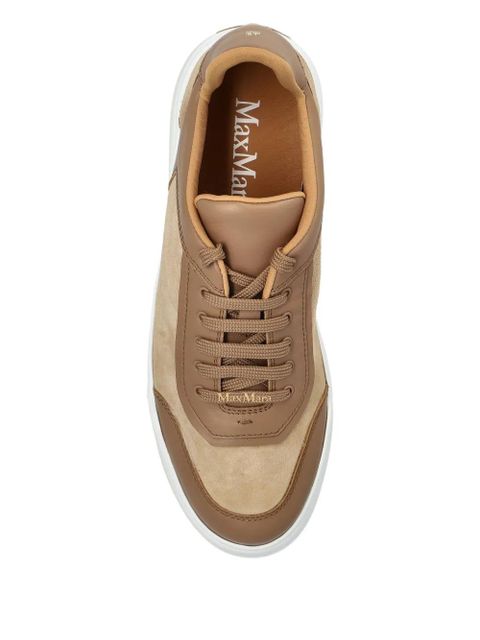 Max Mara Maxi suede sneakers - Brown