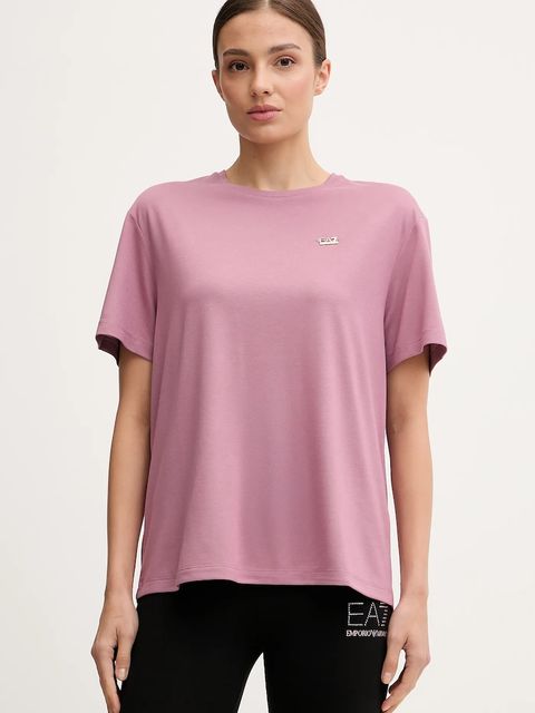 EA7 Emporio Armani t-shirt damski kolor różowy AF13919.7W000189 - zdjęcie produktu nr 1