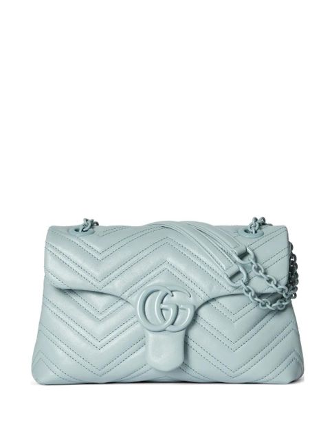 Gucci small GG Marmont matelassé shoulder bag - Blue - zdjęcie produktu nr 1