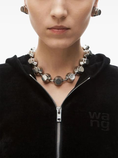 Alexander Wang logo-embossed hoodie - Black - zdjęcie produktu nr 2