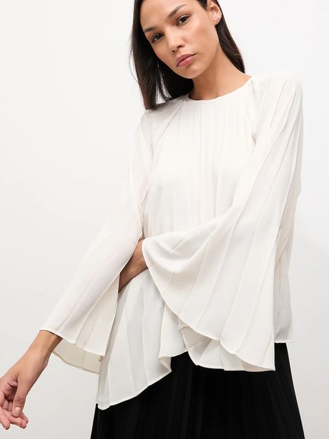 Answear.LAB sukienka kolor beżowy maxi rozkloszowana