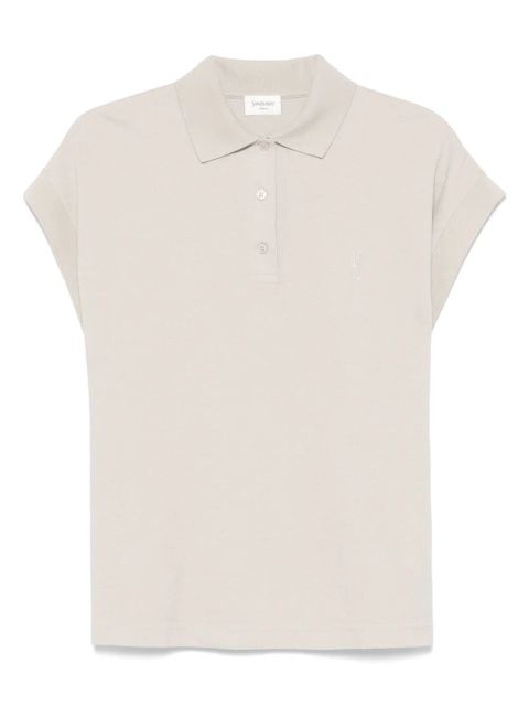 Saint Laurent Cassandre polo shirt - Neutrals