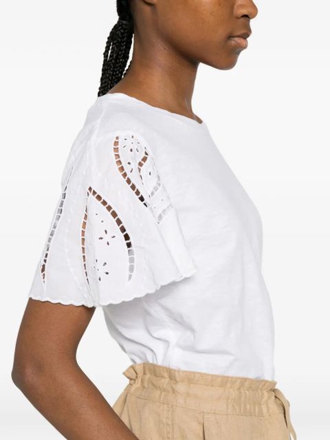 Lauren Ralph Lauren broderie-anglaise T-shirt - White