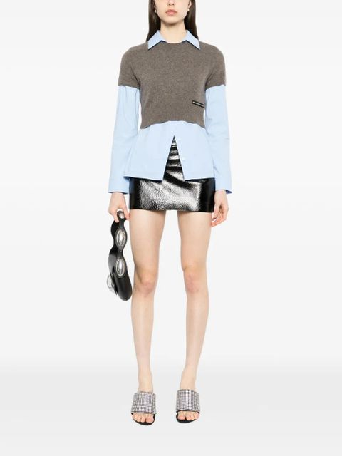 Alexander Wang Prestyled Knit Vest Shirt - Brown - zdjęcie produktu nr 2