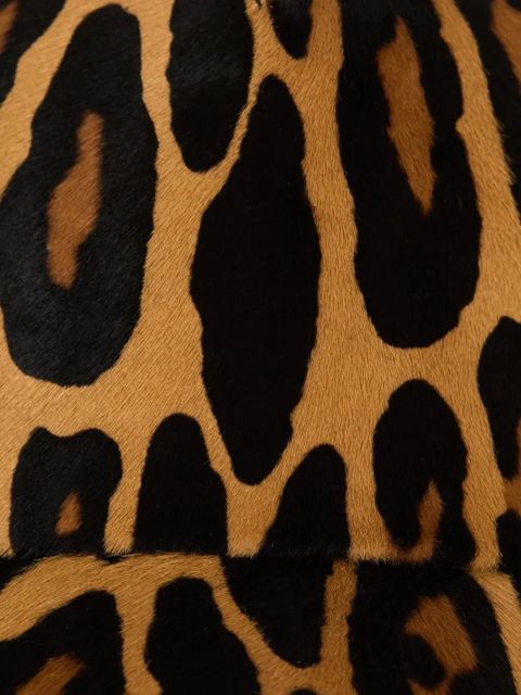 Balmain leopard-print cap - Brown